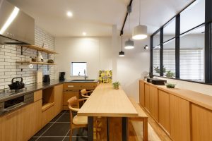 北欧テイストのキッチン空間