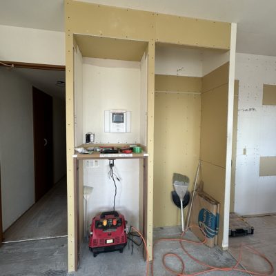 造作した収納空間