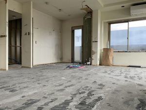 マンションリノベーション解体後