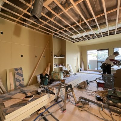 大工工事の様子