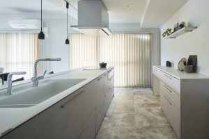 リノベーション後のキッチン空間