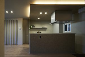 リノベーション後のキッチン空間