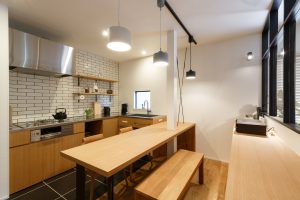 北欧テイストのキッチン空間