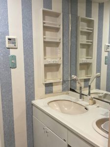 リフォーム前の洗面空間