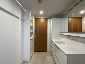 リノベーション後の洗面空間