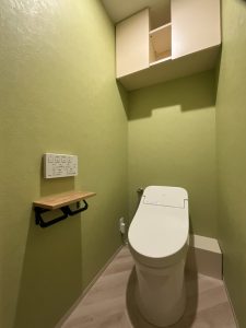 内装が整ったリノベーション後のトイレAfter