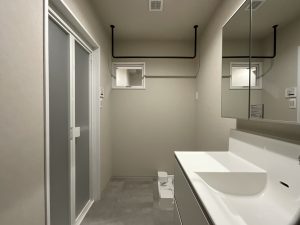 リノベーション後の洗面脱衣空間