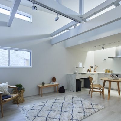 戸建フルリノベーション後のLDK空間