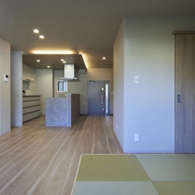 リノベーション後のLDK空間