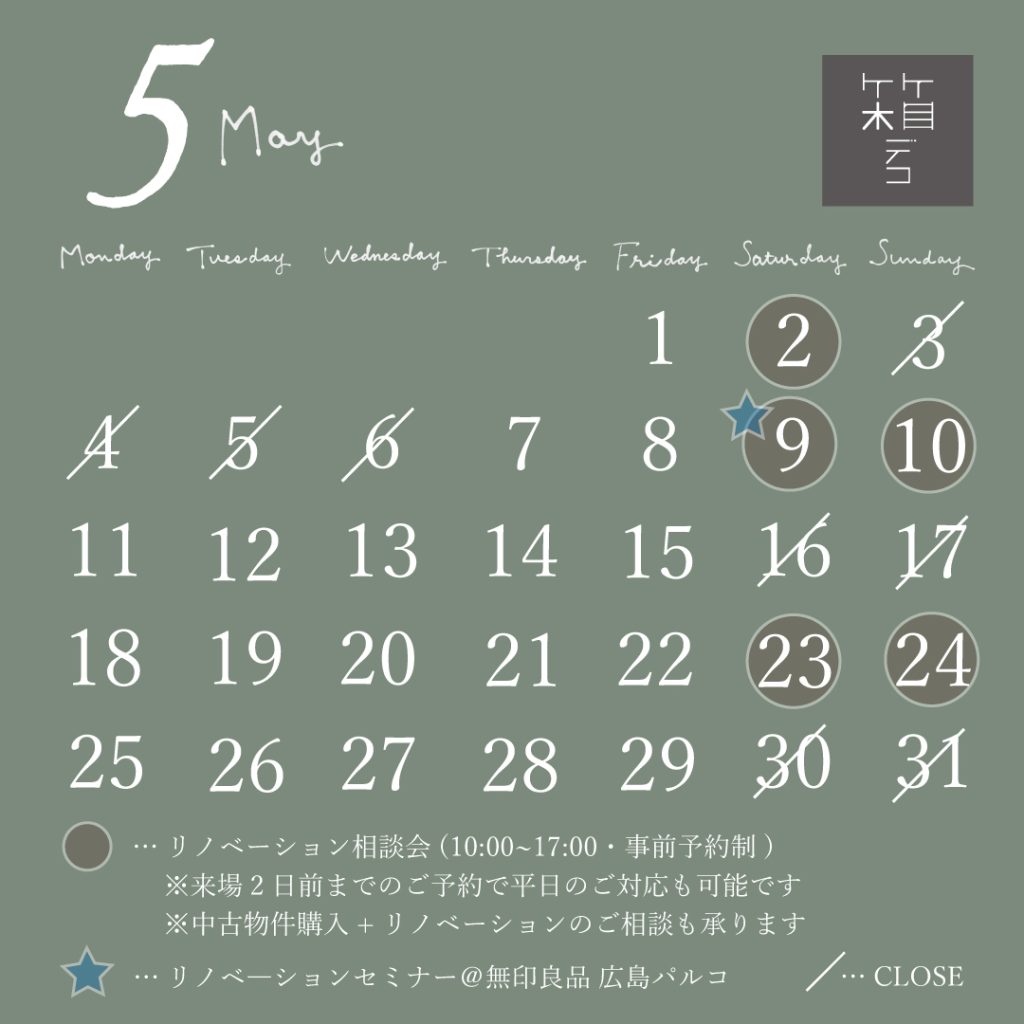 5月箱デコカレンダー