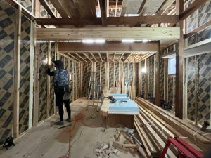 大工工事の様子