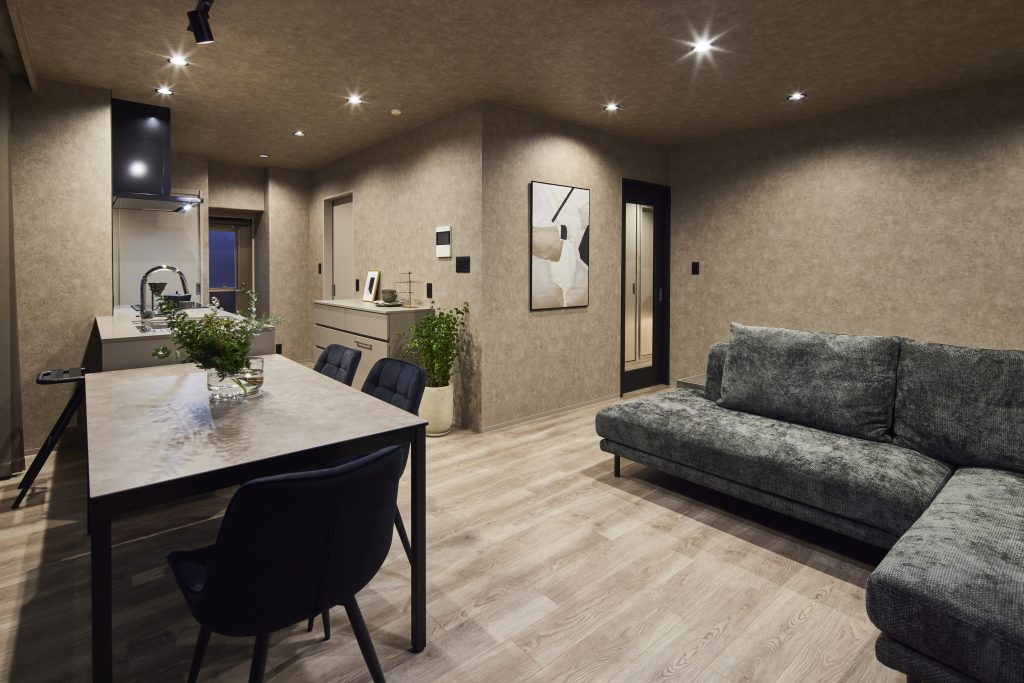 ホテルライクなリビング空間