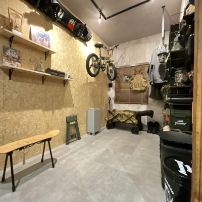 リノベーション後の玄関横の土間収納