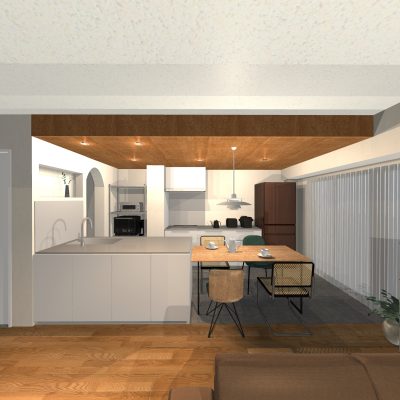 マンションリノベーション完成イメージパース