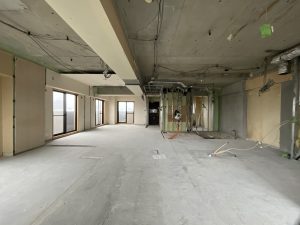 スケルトン状態の室内